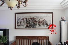 手工刺绣幽燕金秋图 家居装饰