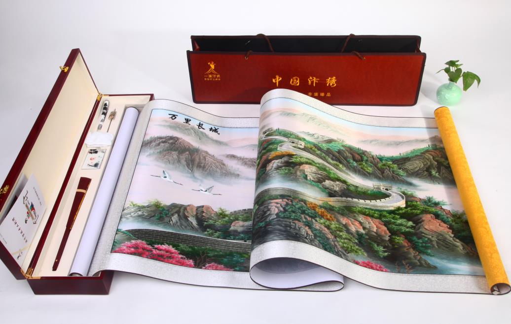开封汴绣作品《万里长城》 开封汴绣作品《万里长城》